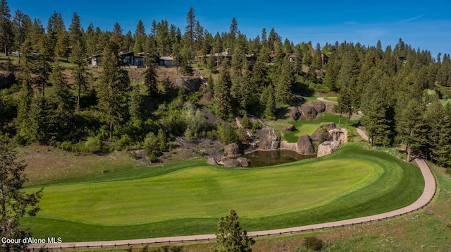 6012 W Quartzite Ln, Coeur Dalene, ID 83814 - view of home's community featuring view of golf course and a lawn