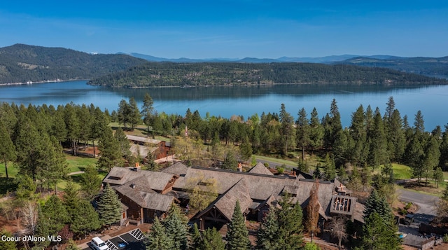 6012 W Quartzite Ln, Coeur Dalene, ID 83814 - bird's eye view of a water and mountain view and a forest