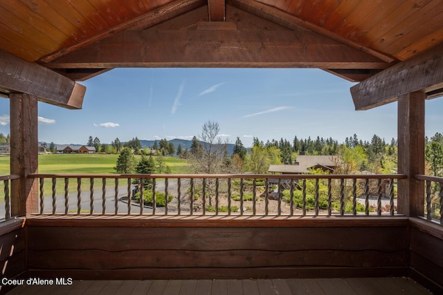 6012 W Quartzite Ln, Coeur Dalene, ID 83814 - balcony featuring a mountain view