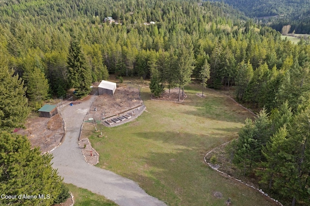 850 Hoop Loop, Priest River, ID 83856 - view of property location featuring a heavily wooded area
