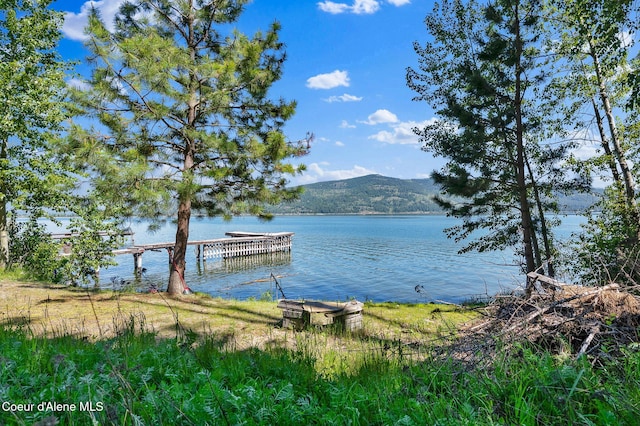 702 Merton Ave, Sandpoint, ID 83864 - dock area with a water and mountain view