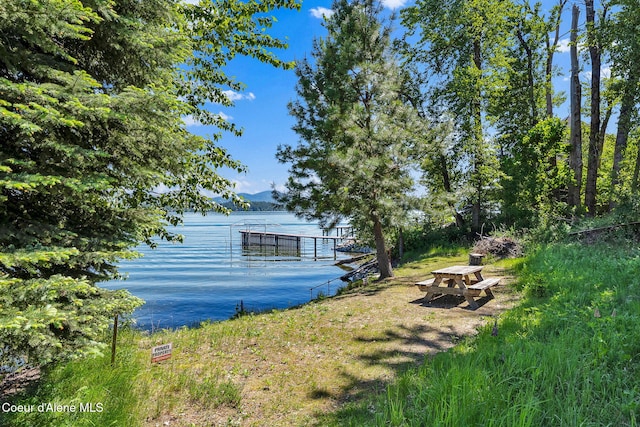 702 Merton Ave, Sandpoint, ID 83864 - view of yard featuring a water view