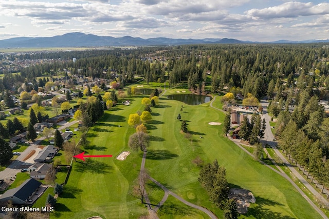 10792 N Magic Ct, Hayden, ID 83835 - aerial view of a water and mountain view and a local golf course