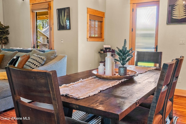504 Hornby Pl, Dover, ID 83825 - dining space featuring wood finished floors