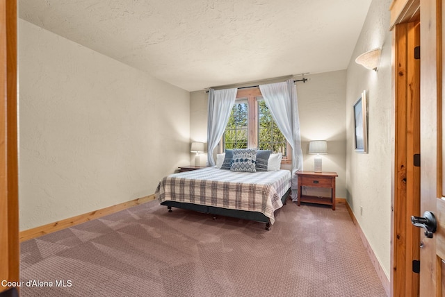 504 Hornby Pl, Dover, ID 83825 - bedroom with carpet flooring, a textured ceiling, a textured wall, and baseboards