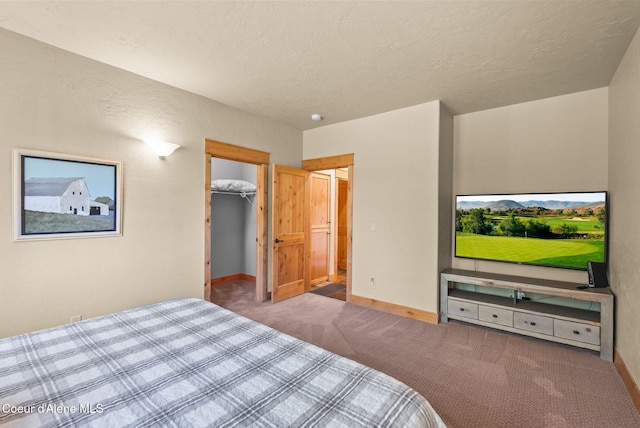 504 Hornby Pl, Dover, ID 83825 - carpeted bedroom with baseboards, a textured ceiling, and a walk in closet