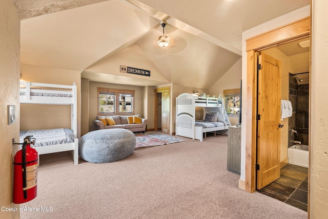 504 Hornby Pl, Dover, ID 83825 - bedroom featuring carpet floors and lofted ceiling