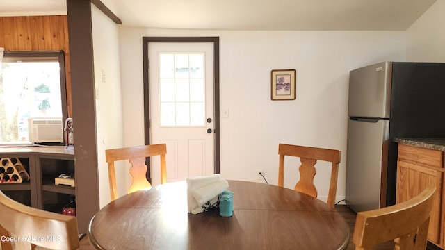 dining area with cooling unit