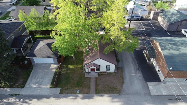 birds eye view of property featuring a residential view