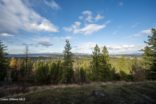 5969 W Highland Dr, Coeur Dalene, ID 83814 - property view of mountains with a forest view