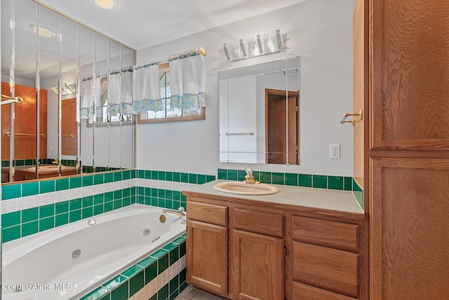 404 W 18th Ave, Post Falls, ID 83854 - full bath featuring a tub with jets and vanity