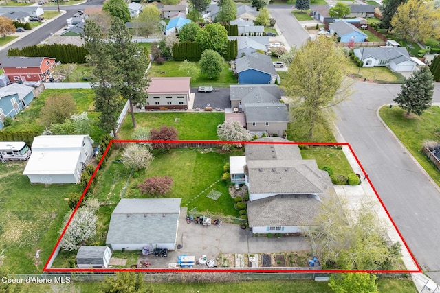 404 W 18th Ave, Post Falls, ID 83854 - drone / aerial view with a residential view