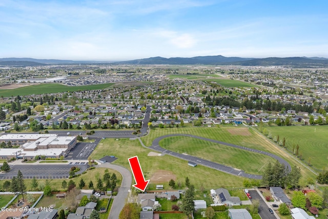 404 W 18th Ave, Post Falls, ID 83854 - aerial view featuring a residential view and a mountain view