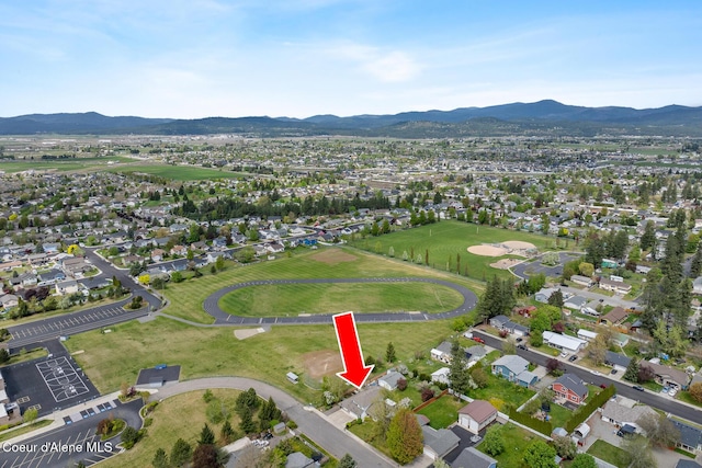 404 W 18th Ave, Post Falls, ID 83854 - aerial view featuring a residential view and a mountain view