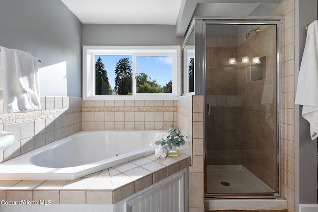 723 Forest Ave, Sandpoint, ID 83864 - full bath with a whirlpool tub and a stall shower