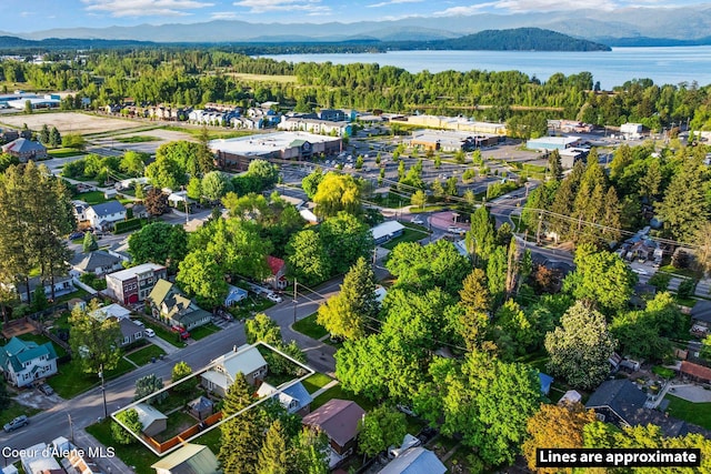723 Forest Ave, Sandpoint, ID 83864 - view of property location featuring a water and mountain view and property parcel outlined