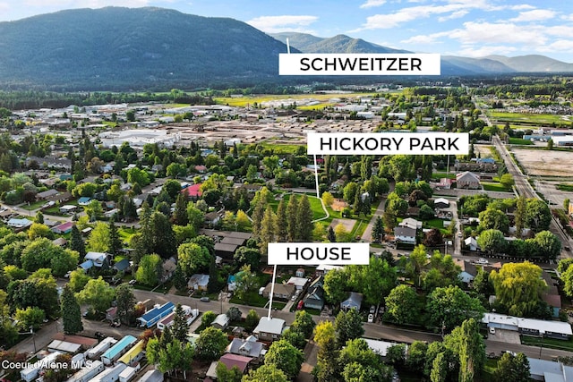 723 Forest Ave, Sandpoint, ID 83864 - drone / aerial view of a mountainous background