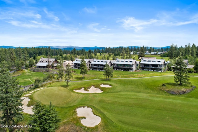 6869 S Gozzer Rd Unit C201, Harrison, ID 83833 - view of home's community with view of golf course and a mountain view