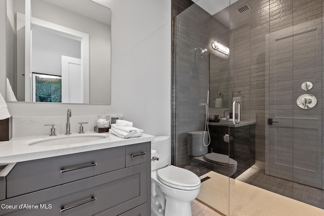 6869 S Gozzer Rd Unit C201, Harrison, ID 83833 - full bath with toilet, vanity, and a stall shower