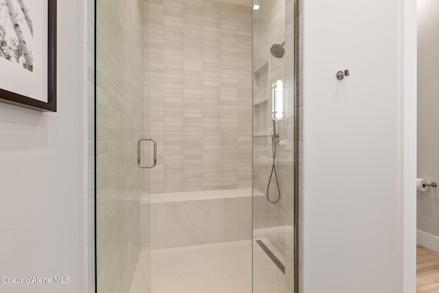 6869 S Gozzer Rd Unit C201, Harrison, ID 83833 - full bathroom featuring a stall shower