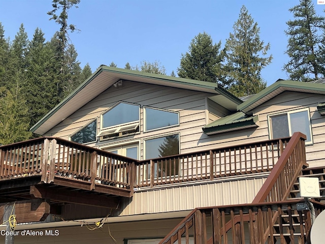 1959 Thimbleberry Ln, Sandpoint, ID 83864 - rear view of property featuring a deck