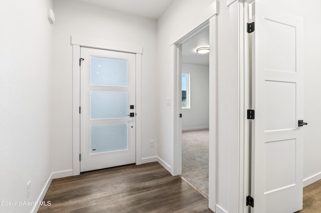 6696 Portrush Dr, Rathdrum, ID 83858 - interior space with dark wood-style flooring and baseboards