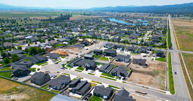6696 Portrush Dr, Rathdrum, ID 83858 - aerial view featuring a residential view and a mountain view