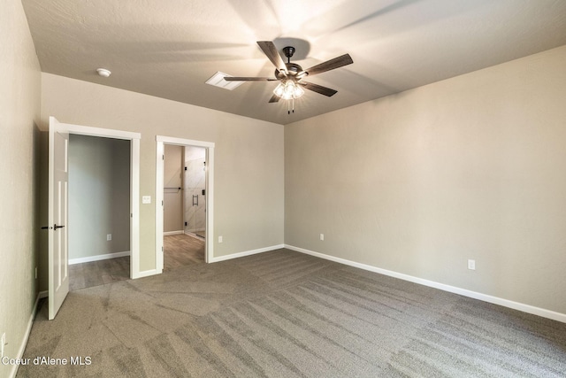 7587 E Duke Ln, Athol, ID 83801 - unfurnished bedroom with baseboards, carpet flooring, and ceiling fan