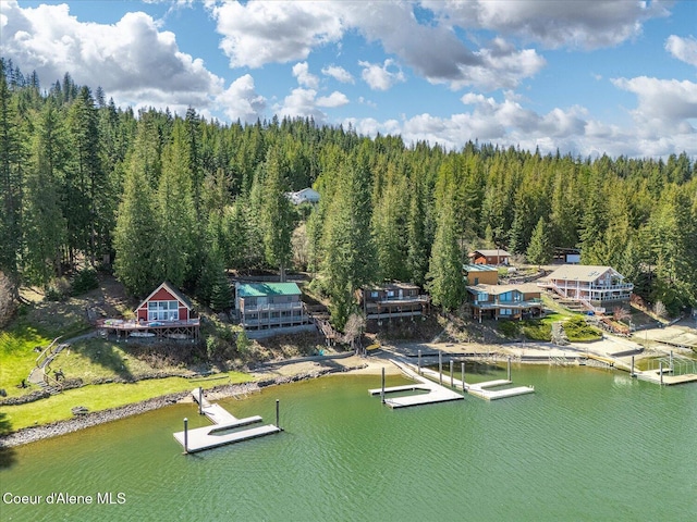 19820 S Alcan Rd, Coeur Dalene, ID 83814 - bird's eye view of a forest and a nearby body of water
