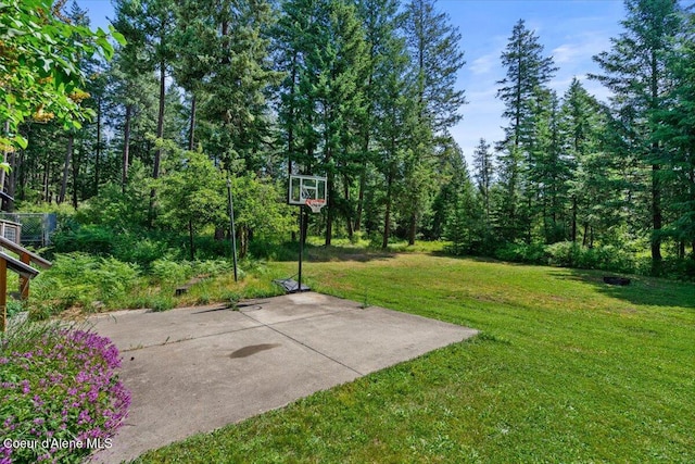 13168 N Clauson Trl, Rathdrum, ID 83858 - view of sport court featuring a yard