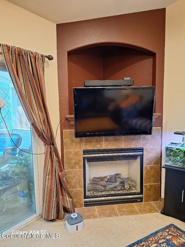368 E Whispering Pines Ln # 6, Coeur Dalene, ID 83815 - room details with a tile fireplace
