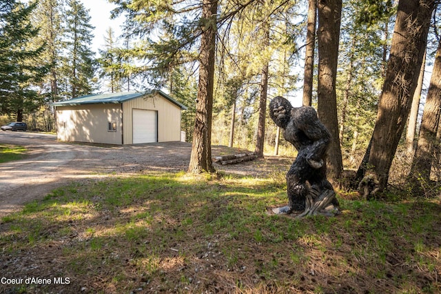 exterior space featuring driveway
