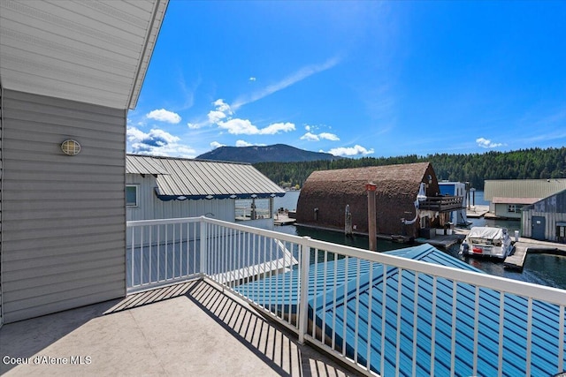 34128 N Scenic Bay D Dock Unit 21, Bayview, ID 83803 - balcony featuring a water and mountain view