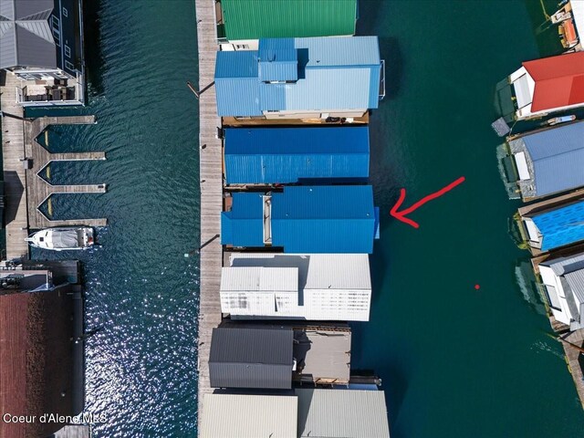 34128 N Scenic Bay D Dock Unit 21, Bayview, ID 83803 - drone / aerial view featuring a water view