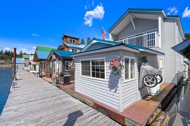 34128 N Scenic Bay D Dock Unit 21, Bayview, ID 83803 - exterior space with a wooden deck