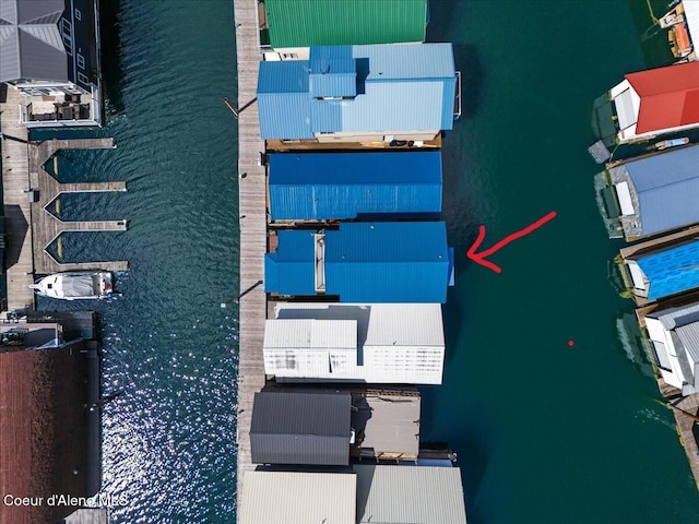 34128 N Scenic Bay D Dock Unit 21, Bayview, ID 83803 - drone / aerial view featuring a water view