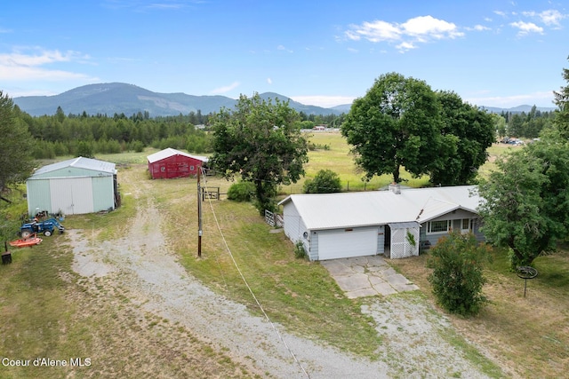 17871 N Ramsey Rd, Rathdrum, ID 83858 - view from above of property featuring mountains