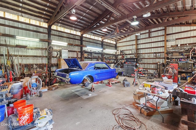 17871 N Ramsey Rd, Rathdrum, ID 83858 - garage with a workshop area