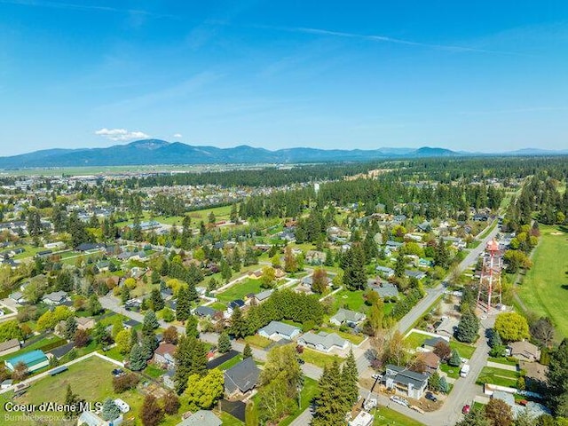 1547 E Stratford Dr, Hayden, ID 83835 - birds eye view of property featuring a mountain view