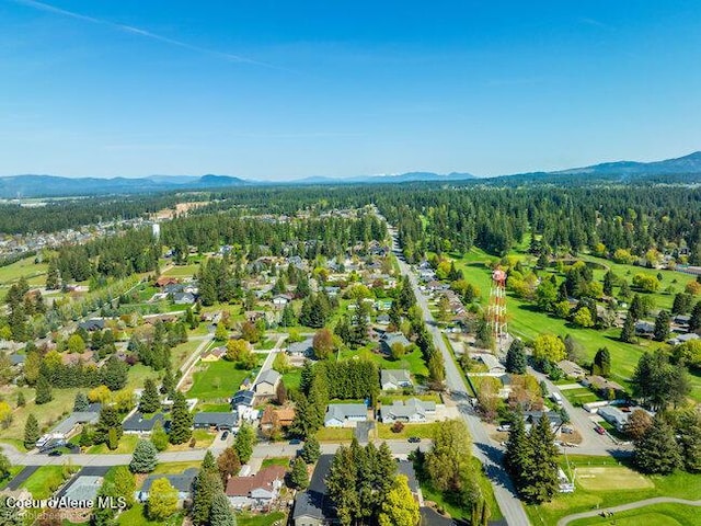 1547 E Stratford Dr, Hayden, ID 83835 - bird's eye view with a mountain view, a forest view, and a residential view