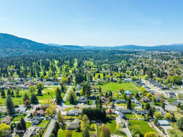 1547 E Stratford Dr, Hayden, ID 83835 - drone / aerial view with a mountain view and a residential view
