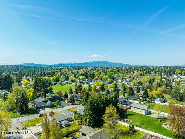 1547 E Stratford Dr, Hayden, ID 83835 - bird's eye view with a mountain view and a residential view