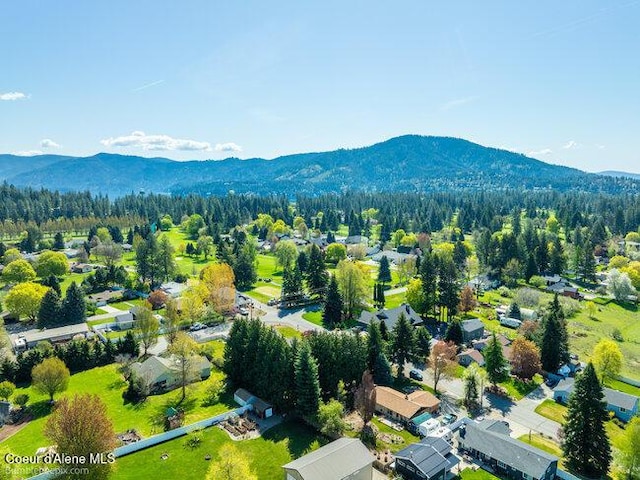 1547 E Stratford Dr, Hayden, ID 83835 - aerial view featuring a mountain view and a residential view