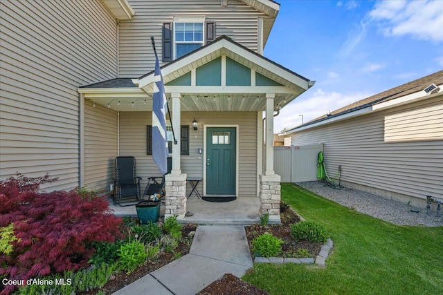 2097 W Calawah Ave, Post Falls, ID 83854 - property entrance featuring a porch