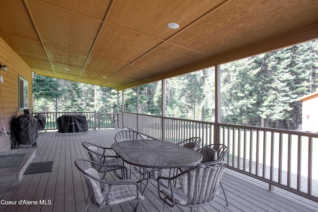 31582 E Hayden Lake Rd, Hayden, ID 83835 - deck featuring outdoor dining space