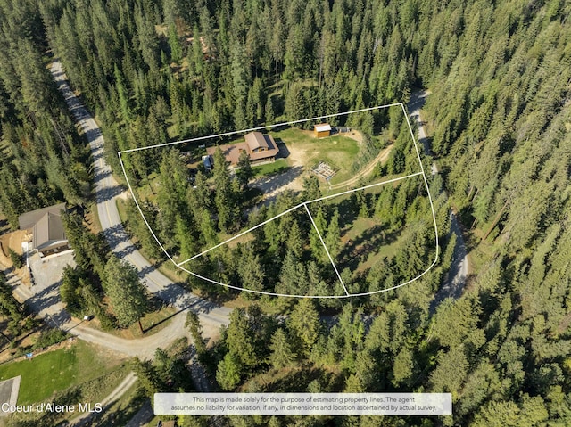 31582 E Hayden Lake Rd, Hayden, ID 83835 - bird's eye view with a view of trees