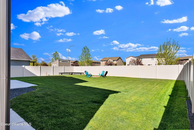 2878 N Callary St, Post Falls, ID 83854 - view of yard featuring a fenced backyard