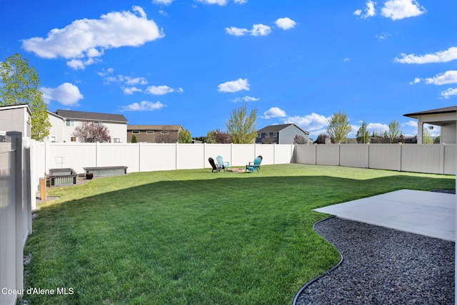 2878 N Callary St, Post Falls, ID 83854 - view of yard with a patio and a fenced backyard