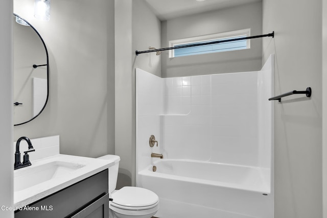 2878 N Callary St, Post Falls, ID 83854 - full bathroom with toilet, vanity, and tub / shower combination