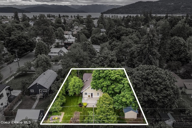 306 S Huron Ave, Sandpoint, ID 83864 - bird's eye view featuring a mountain view